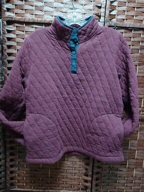 Quilted Pullover Top - Wine